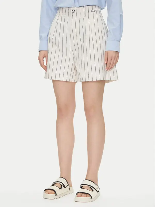 Pepe Jeans Pepe Jeans Kratke hlače Henar PL801163 Bež Loose Fit