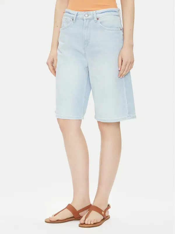 Pepe Jeans Pepe Jeans Kratke traperice PL801176 Plava Loose Fit
