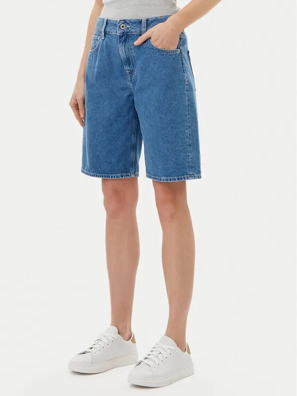 Pepe Jeans Pepe Jeans Kratke traperice PL801189 Plava Regular Fit