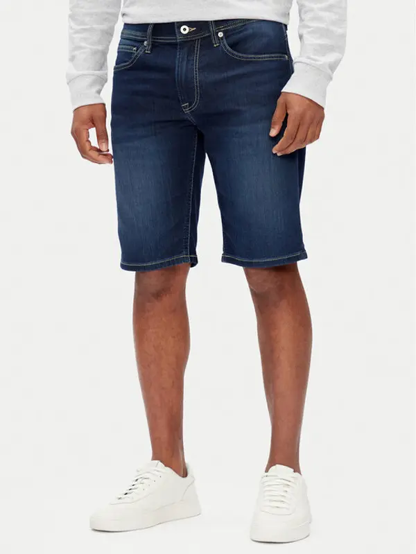 Pepe Jeans Pepe Jeans Kratke traperice PM801075 Tamnoplava Slim Fit