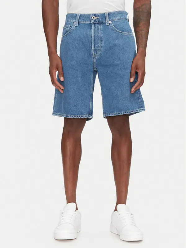 Pepe Jeans Pepe Jeans Kratke traperice PM801176 Plava Loose Fit