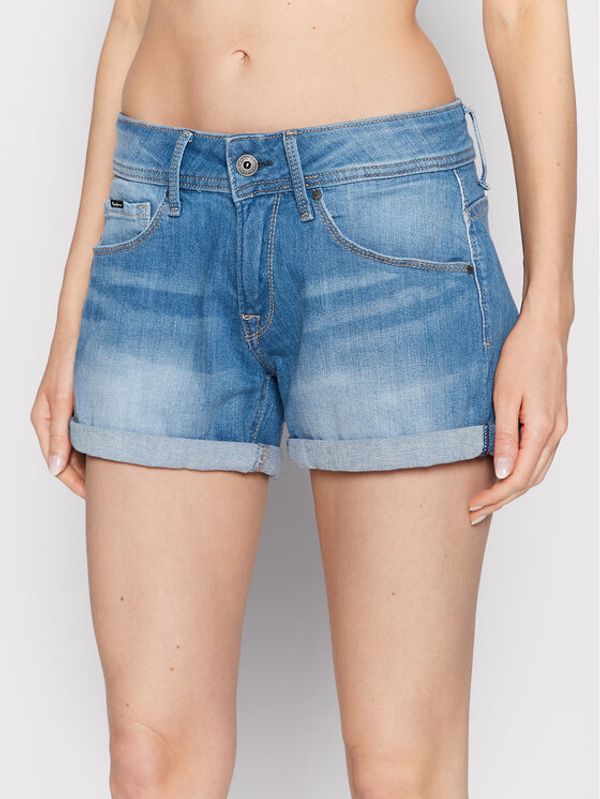 Pepe Jeans Pepe Jeans Kratke traperice Siouxie PL801002 Plava Regular Fit
