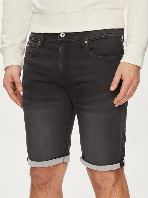 Pepe Jeans Pepe Jeans Kratke traperice Slim Gymdigo Short PM801075XG7 Siva Slim Fit