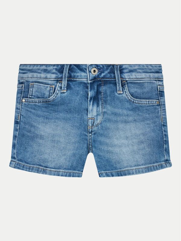 Pepe Jeans Pepe Jeans Kratke traperice Slim Short Jr PG800860MP0 Plava Slim Fit