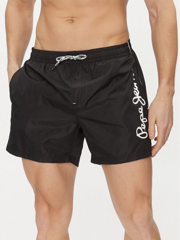 Pepe Jeans Pepe Jeans Kupaće gaće i hlače Logo Swimshort PMB10393 Crna Regular Fit