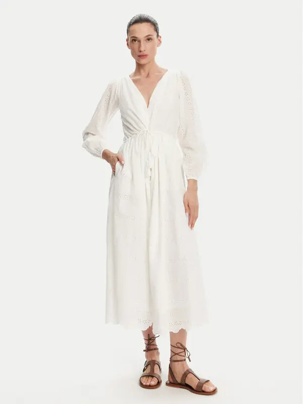 Pepe Jeans Pepe Jeans Ljetna haljina Deepty PL953693 Bijela Regular Fit