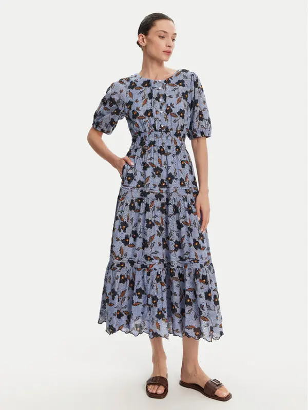 Pepe Jeans Pepe Jeans Ljetna haljina Eva PL953695 Svijetloplava Regular Fit