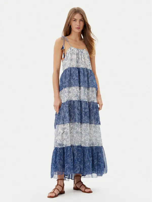 Pepe Jeans Pepe Jeans Ljetna haljina PL953739 Plava Loose Fit