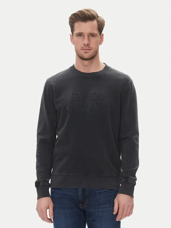 Pepe Jeans Pepe Jeans Majica dugih rukava Darius PM582760 Crna Regular Fit