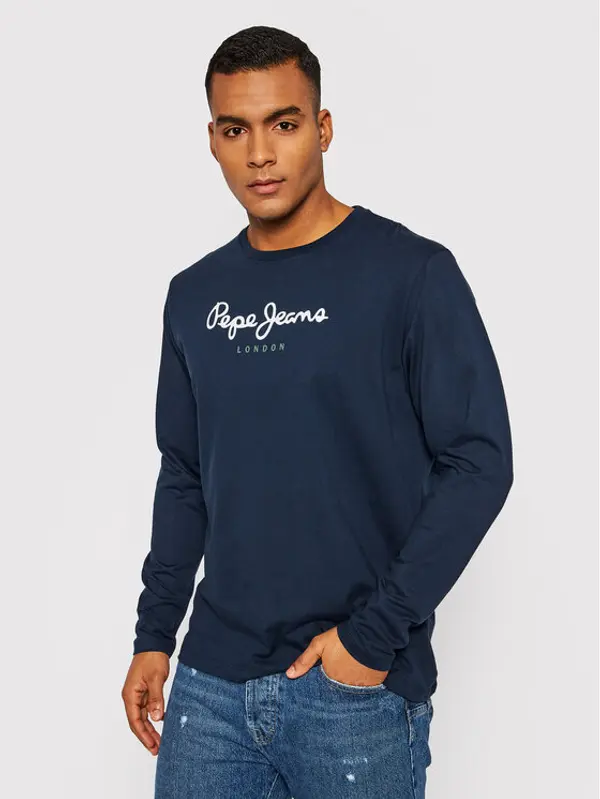 Pepe Jeans Pepe Jeans Majica dugih rukava Eggo PM508209 Tamnoplava Regular Fit