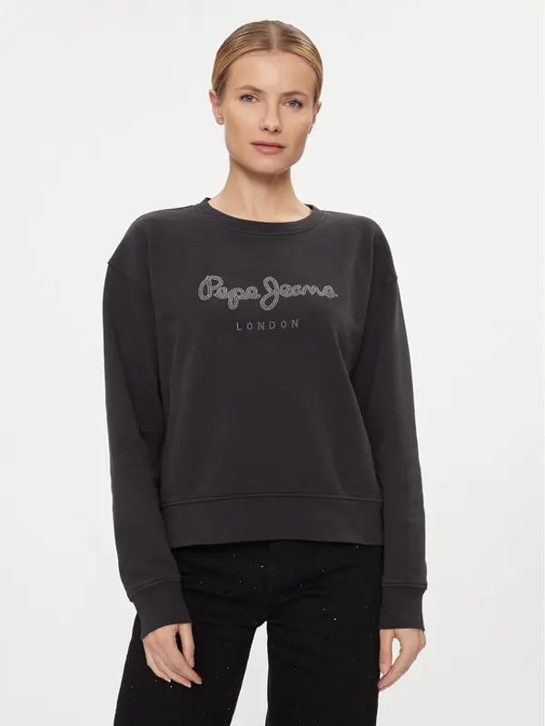Pepe Jeans Pepe Jeans Majica dugih rukava Harley PL581402 Crna Relaxed Fit