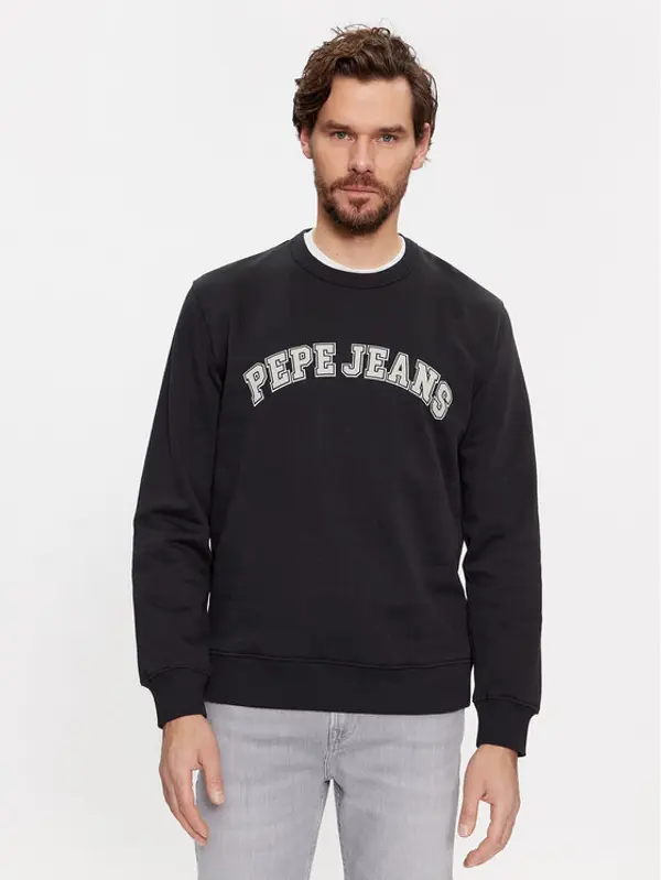 Pepe Jeans Pepe Jeans Majica dugih rukava Raven PM582555 Crna Regular Fit