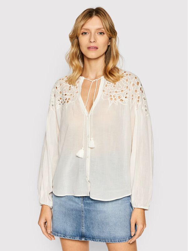 Pepe Jeans Pepe Jeans Majica Kayla PL304222 Bijela Relaxed Fit