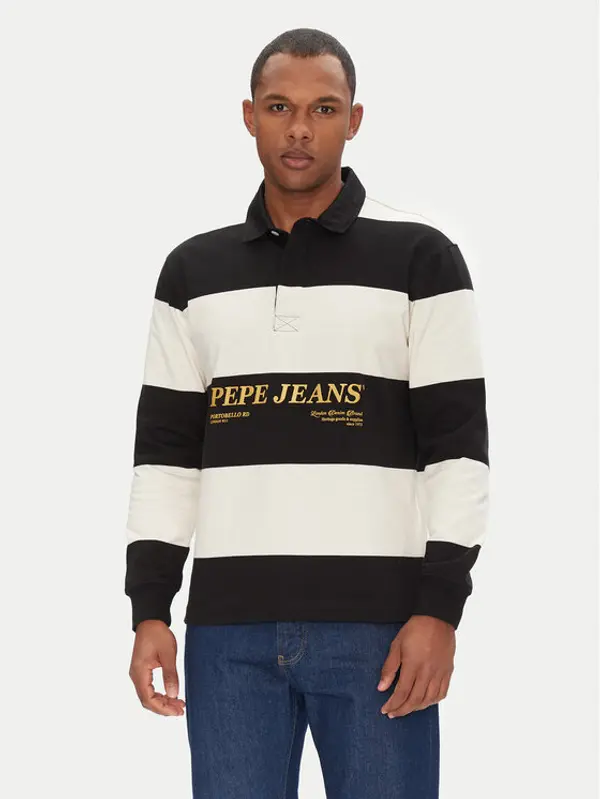 Pepe Jeans Pepe Jeans Polo Brandon PM542230 Crna Regular Fit