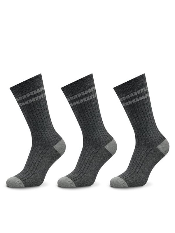 Pepe Jeans Pepe Jeans Set od 3 para muških visokih čarapa PMU30057 Siva
