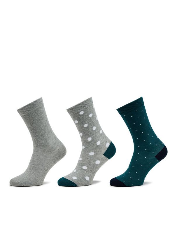 Pepe Jeans Pepe Jeans Set od 3 para unisex visokih čarapa Polkadot Cr 3P PLU30022 Siva