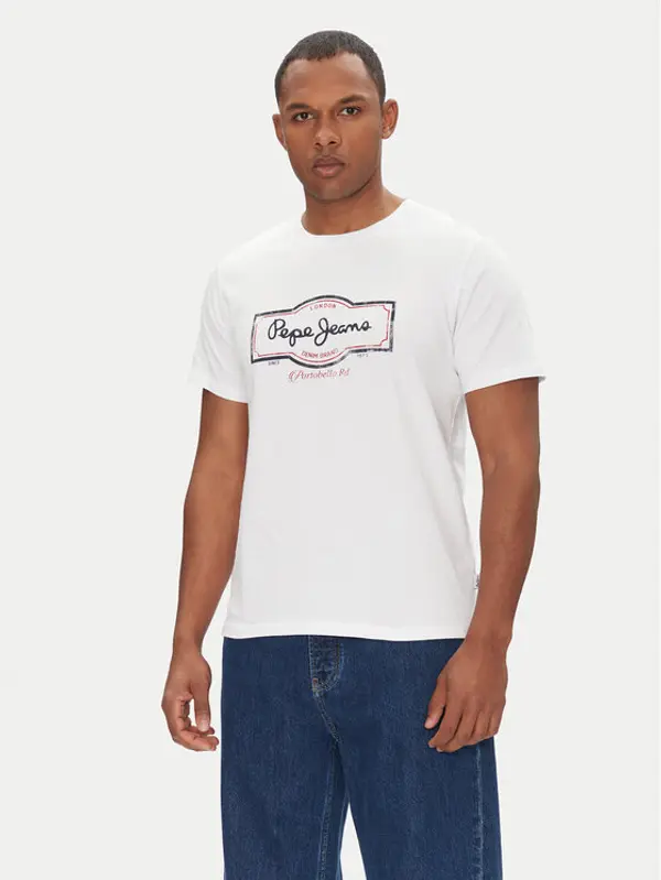 Pepe Jeans Pepe Jeans T-shirt Daxton PM509786 Bijela Regular Fit