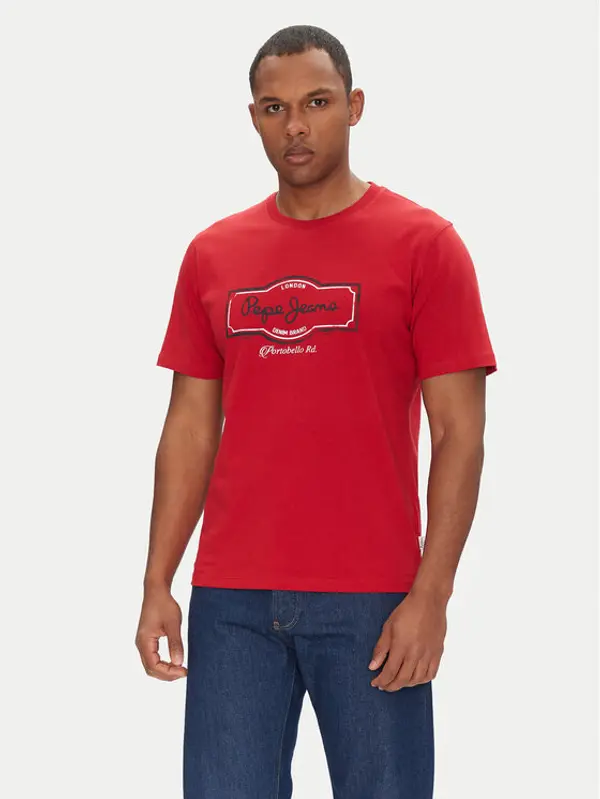 Pepe Jeans Pepe Jeans T-shirt Daxton PM509786 Crvena Regular Fit