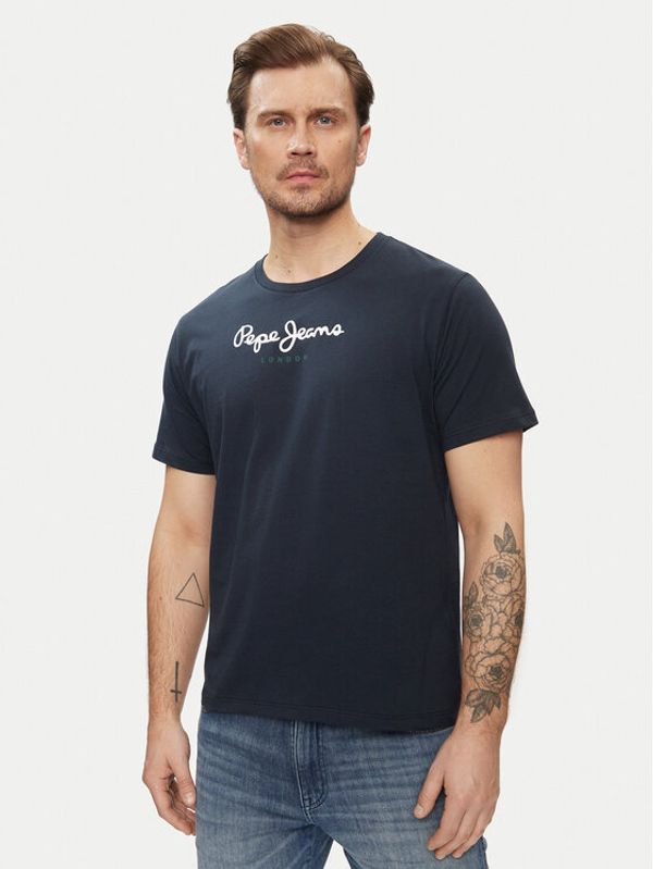 Pepe Jeans Pepe Jeans T-shirt Eggo N PM508208 Tamnoplava Regular Fit