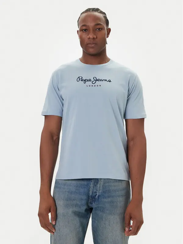 Pepe Jeans Pepe Jeans T-shirt Eggo N PM509979 Plava Regular Fit