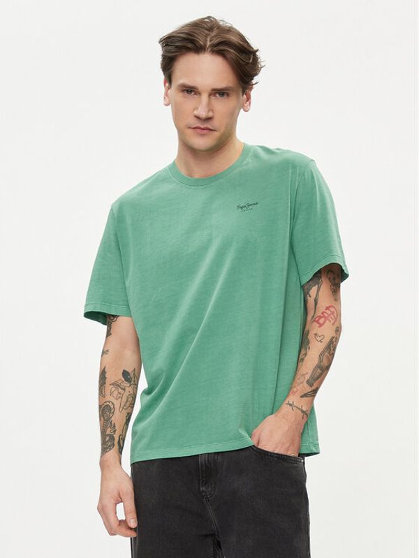 Pepe Jeans Pepe Jeans T-shirt Jacko PM508664 Zelena Regular Fit