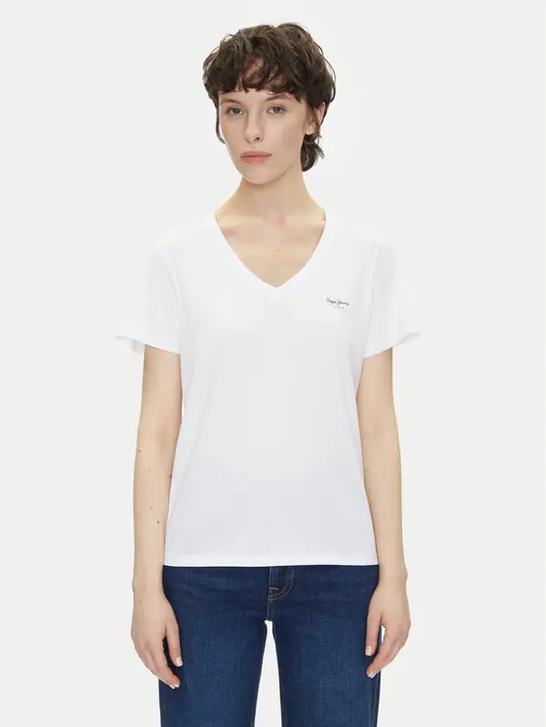 Pepe Jeans Pepe Jeans T-shirt Macy PL506051 Bijela Regular Fit