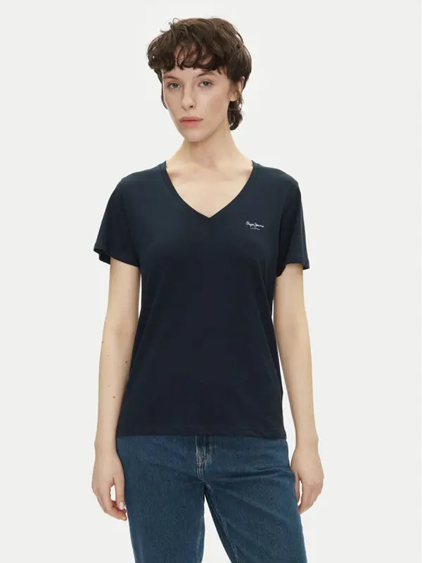 Pepe Jeans Pepe Jeans T-shirt Macy PL506051 Tamnoplava Regular Fit