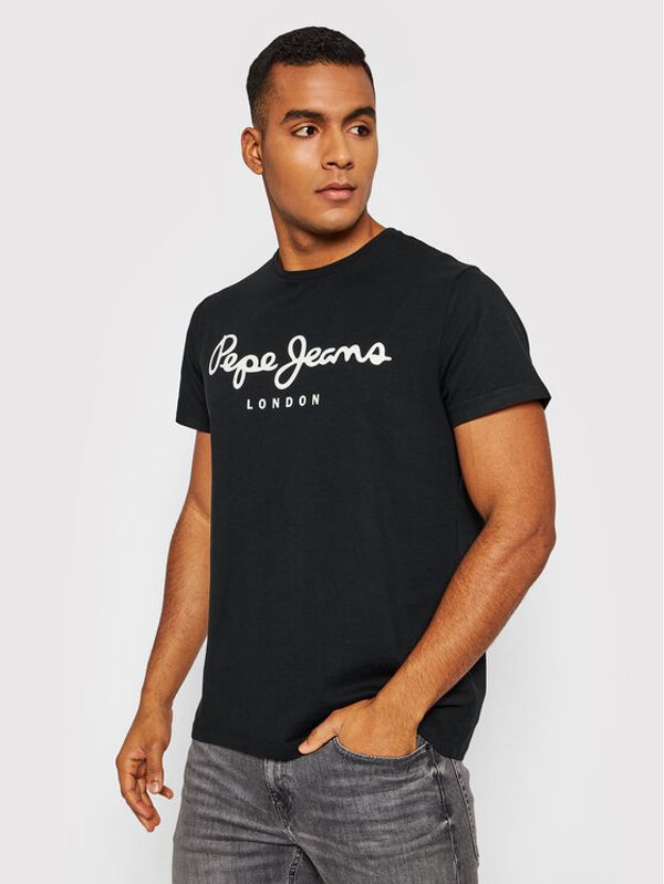 Pepe Jeans Pepe Jeans T-shirt Original PM508210 Crna Slim Fit