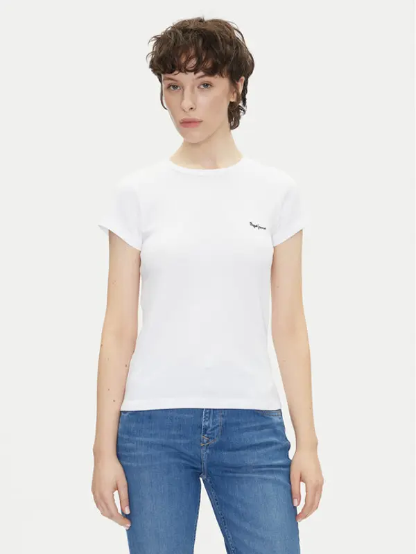 Pepe Jeans Pepe Jeans T-shirt PL506037 Bijela Regular Fit