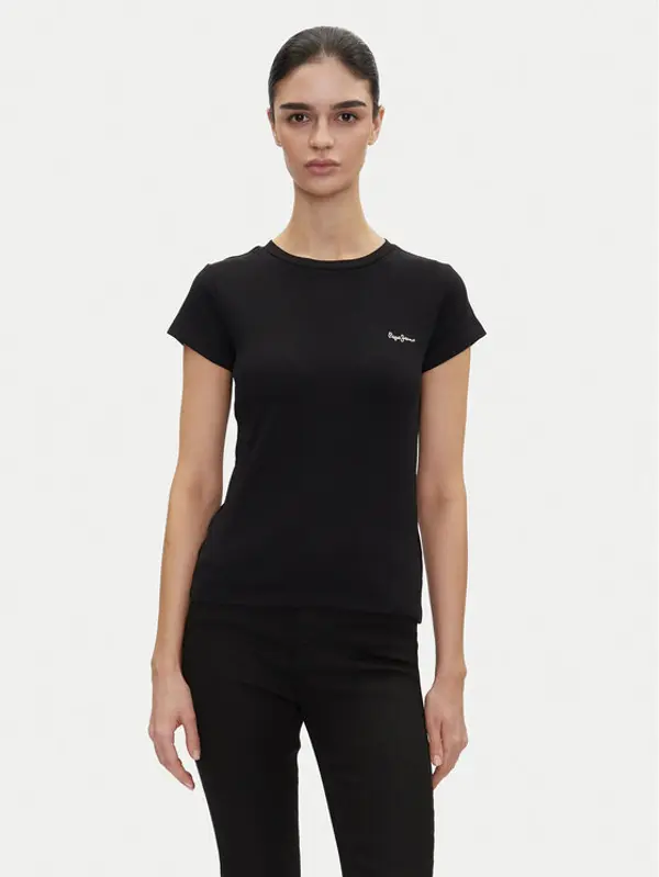 Pepe Jeans Pepe Jeans T-shirt PL506037 Crna Regular Fit