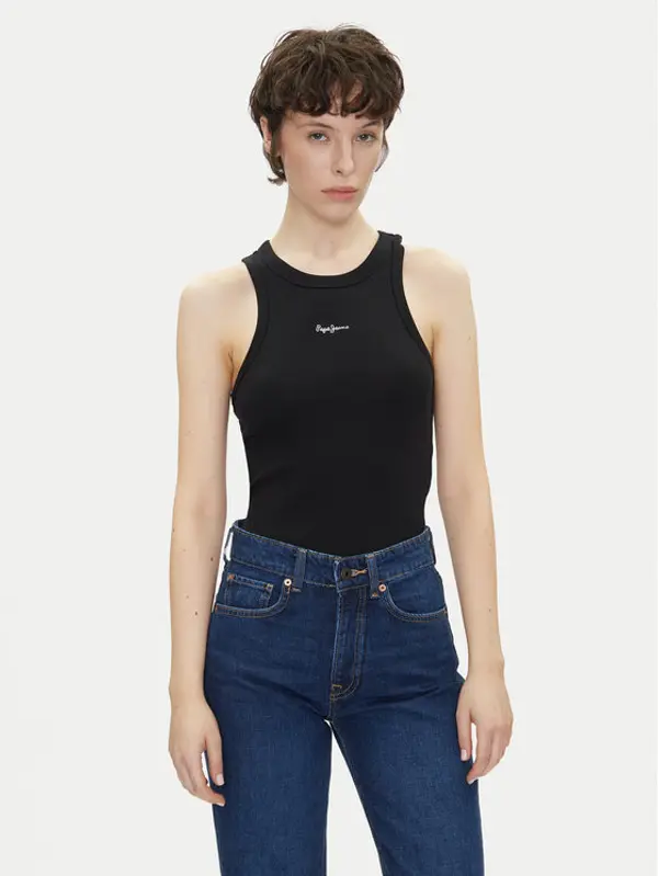 Pepe Jeans Pepe Jeans Top Marian PL506035 Crna Slim Fit