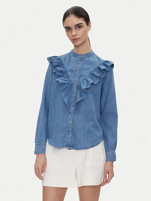 Pepe Jeans Pepe Jeans traper košulja Katia PL305092 Plava Regular Fit