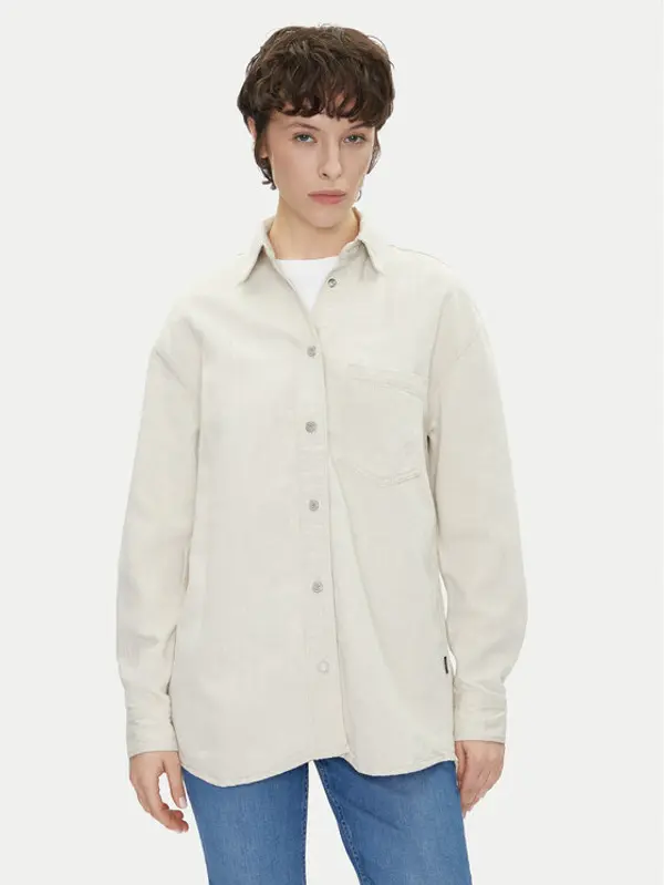 Pepe Jeans Pepe Jeans traper košulja PL304963 Écru Oversize