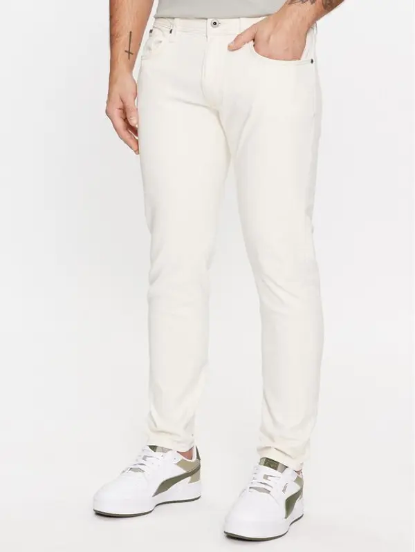 Pepe Jeans Pepe Jeans Traperice PM207390WI5 Écru Tapered Fit