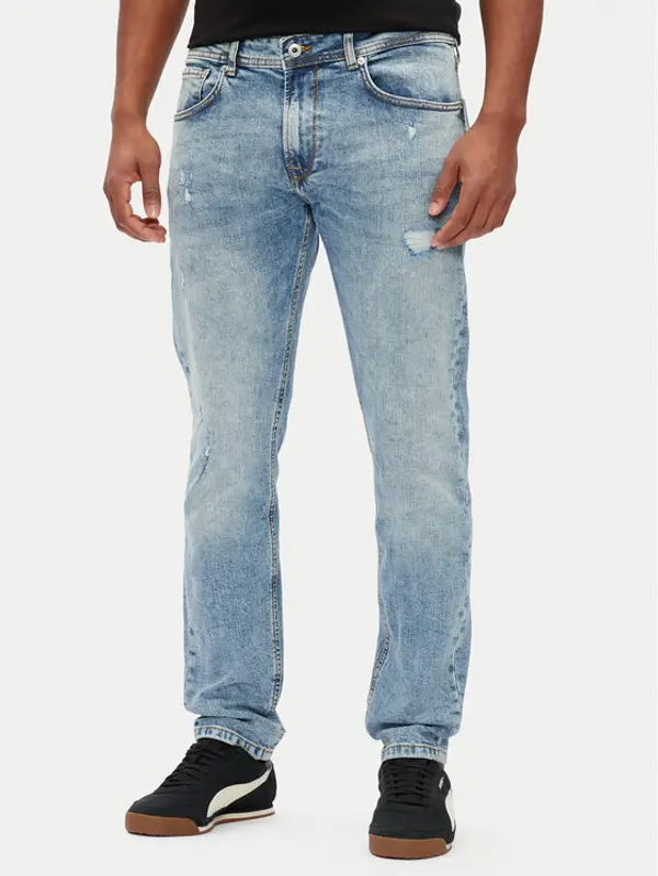 Pepe Jeans Pepe Jeans Traperice Stanley PM207390 Plava Slim Fit