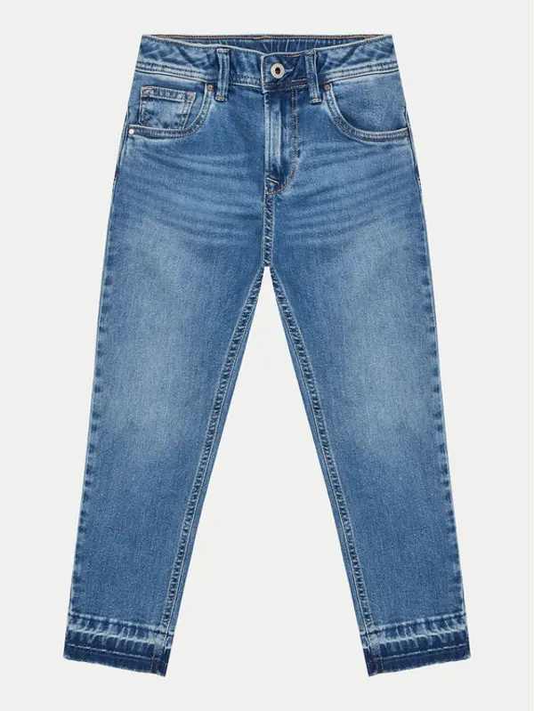 Pepe Jeans Pepe Jeans Traperice Tapered Jeans Hw Jr PG201678 Plava Regular Fit
