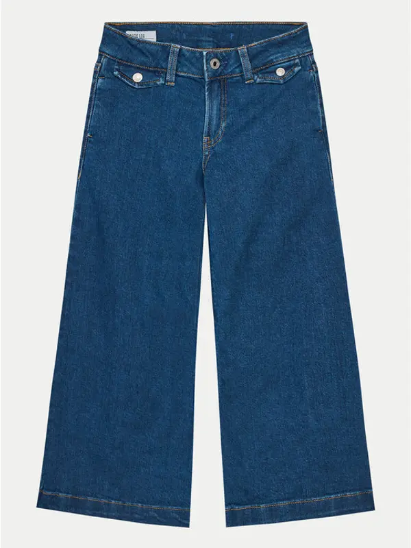 Pepe Jeans Pepe Jeans Traperice Wide Leg Jeans Mw Jr PG201680 Plava Relaxed Fit