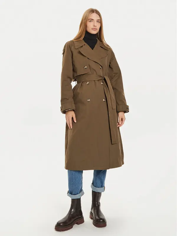 Pepe Jeans Pepe Jeans Trench Bianca PL402446 Zelena Regular Fit
