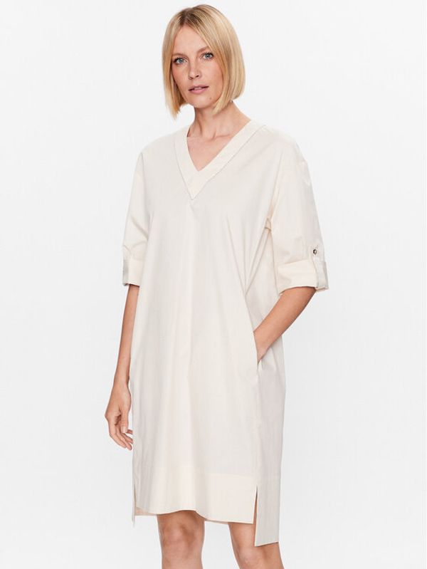 Peserico Peserico Haljina za svaki dan S02878 Écru Relaxed Fit