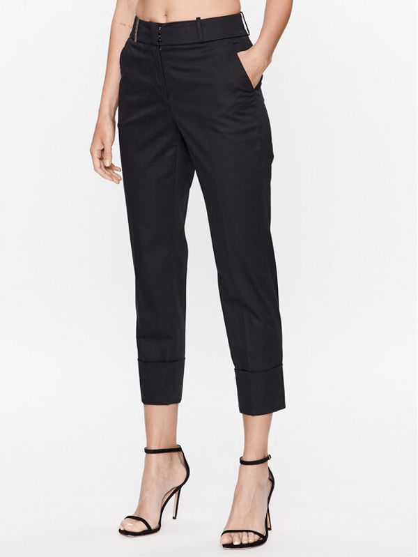Peserico Peserico Hlače P04629 Crna Regular Fit