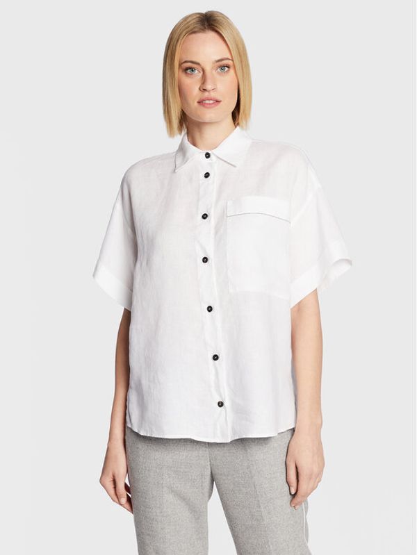 Peserico Peserico Košulja S06048T0 Bijela Relaxed Fit