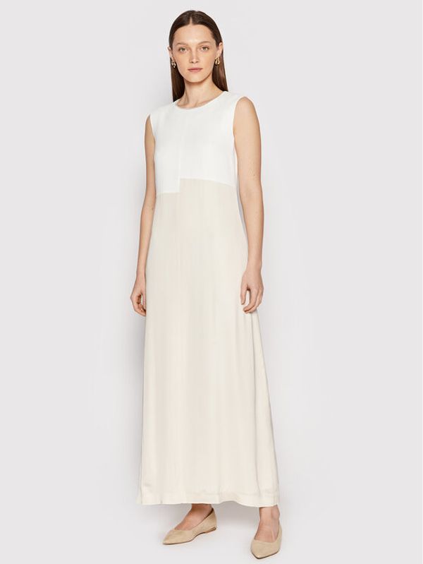 Peserico Peserico Ljetna haljina E02951 Bež Relaxed Fit