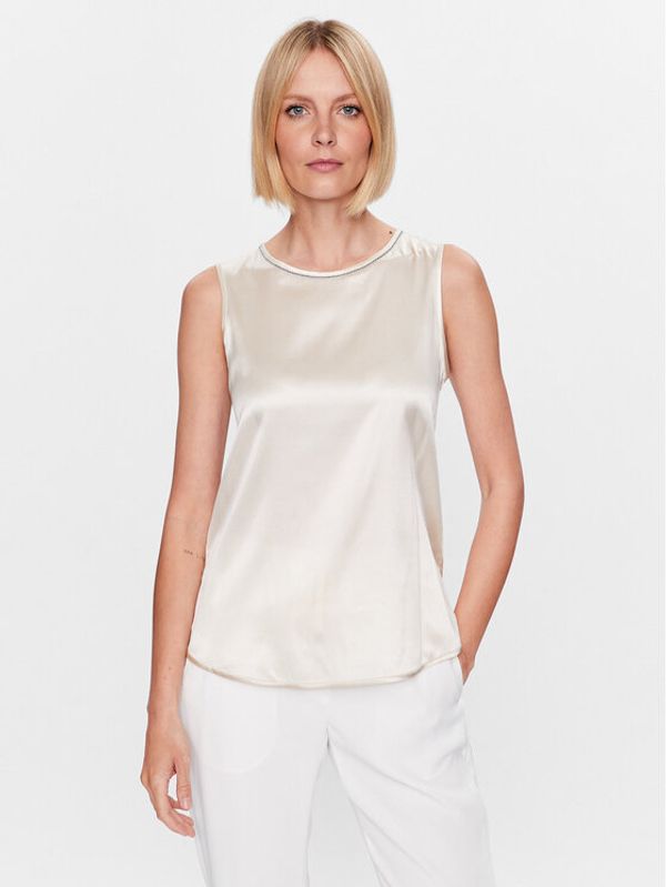 Peserico Peserico Majica S08893D Écru Regular Fit