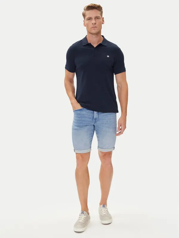 Petrol Industries Petrol Industries Kratke traperice M-ROS-SHO001 Plava Slim Fit
