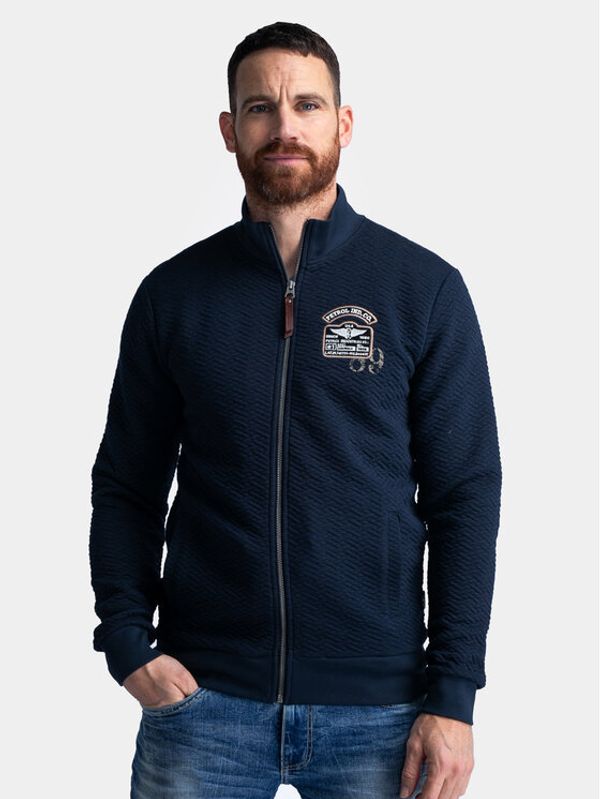 Petrol Industries Petrol Industries Majica dugih rukava M-1040-SWC309 Tamnoplava Regular Fit