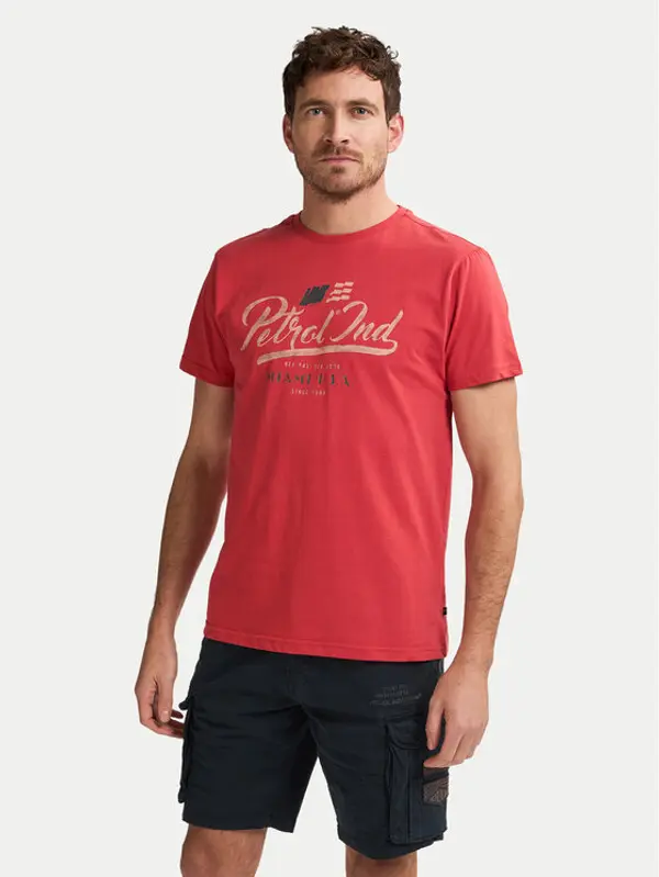 Petrol Industries Petrol Industries T-shirt M-1050-TSR600 Crvena Regular Fit