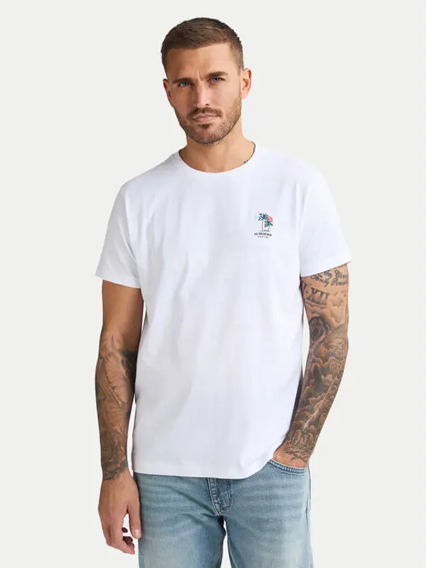 Petrol Industries Petrol Industries T-shirt M-1050-TSR644 Bijela Regular Fit