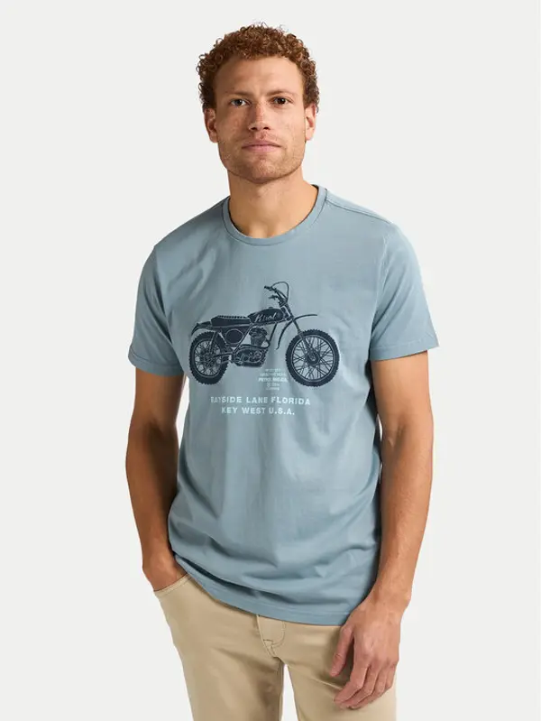 Petrol Industries Petrol Industries T-shirt M-1050-TSR707 Plava Regular Fit