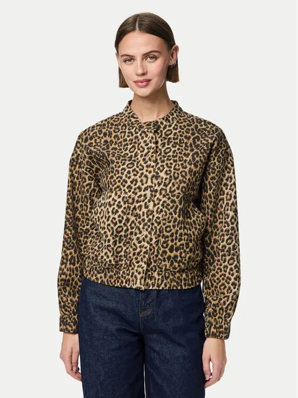 Pieces Pieces Bomber Salume 17156456 Smeđa Regular Fit