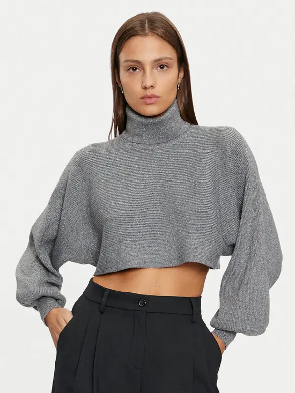 Pieces Pieces Dolčevita Rue 17153430 Siva Regular Fit